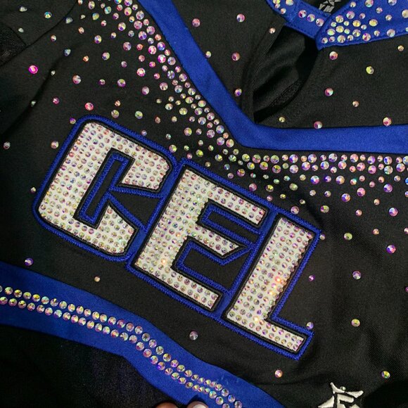 CEL Custom Rebel Cheer Uniform YM 💙 - Picture 4 of 5